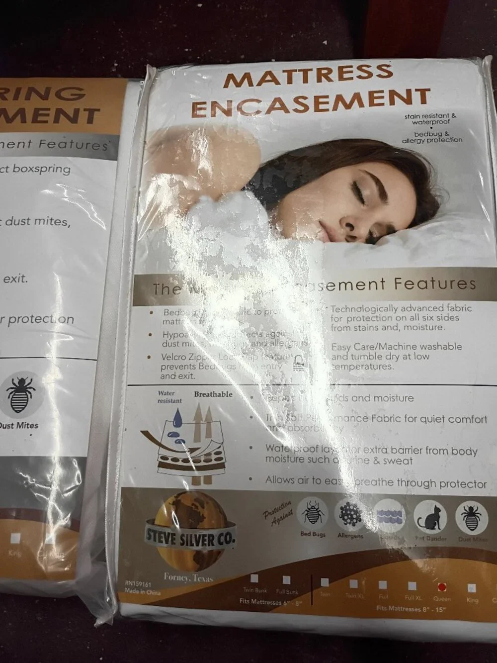 new mattress and box spring ecasement